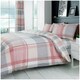 image 1 of VELVETIO Waverly Check Duvet Cover Set Reversible Polycotton Easy Care Beddings Pink | Blush Pink | Double