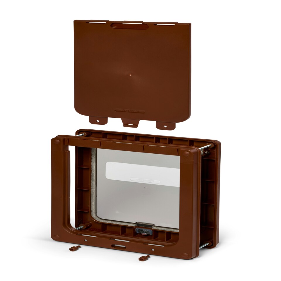 image 1 of Dog Mate Medium Dog Door – Brown (215B)