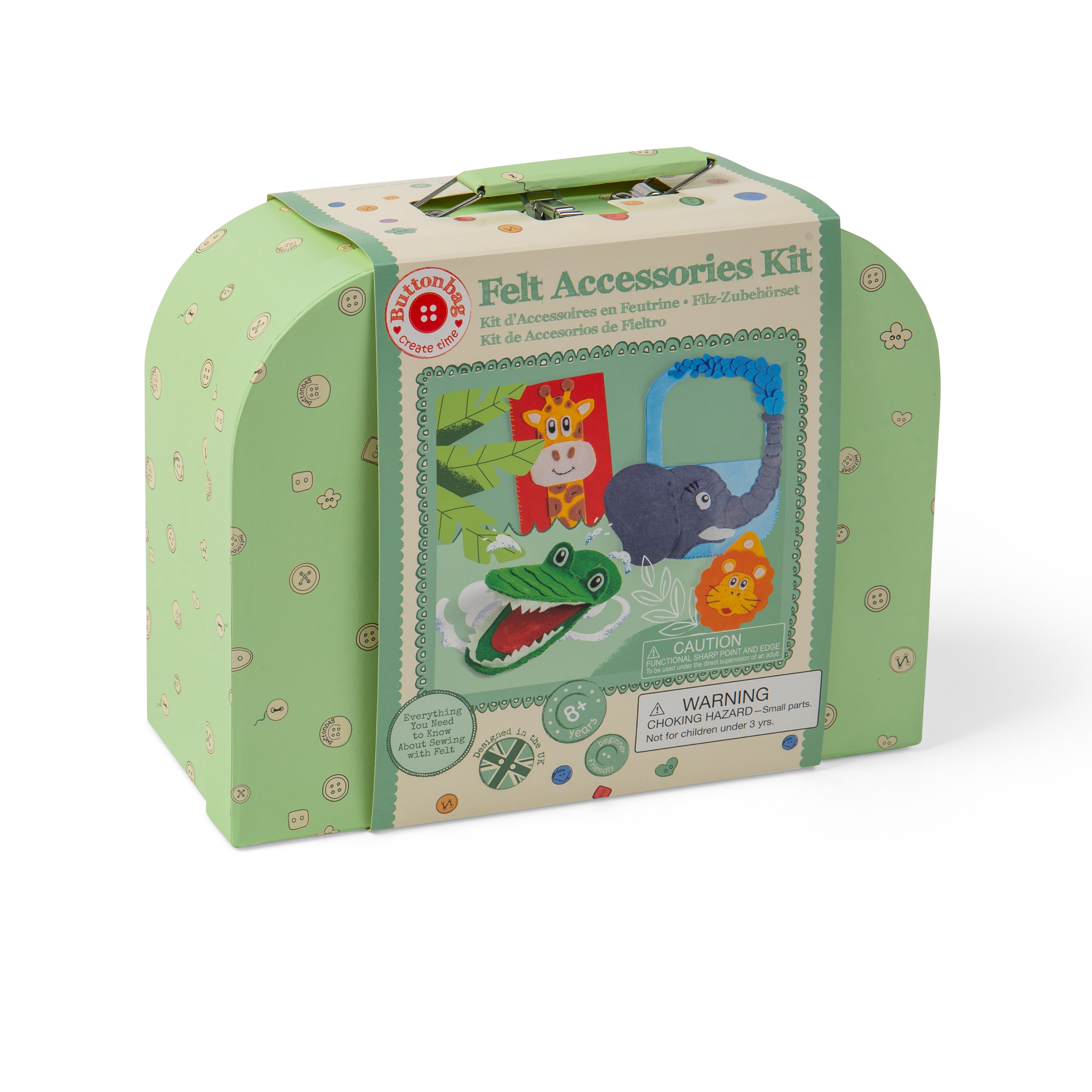Buttonbag Sewing Felt Accessories Kit