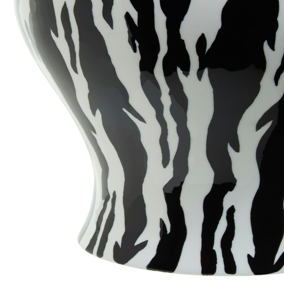 image 1 of Interiors by Premier Small Ceramic Jar Black