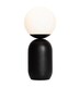 image 1 of Nordlux Notti Indoor Table Lamp Black Metal E14 Hand Blown Glass - Mains Powered, IP20 | Black | Mocha
