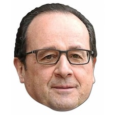 François Hollande Cardboard Face Mask