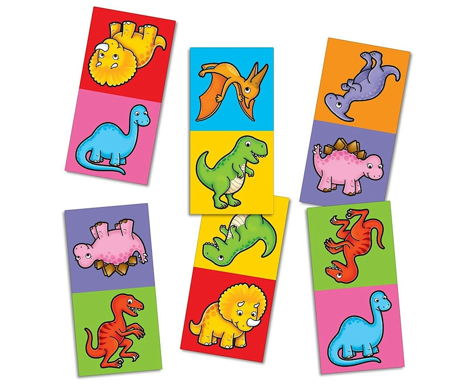 image 1 of Dinosaur Dominoes Mini Game