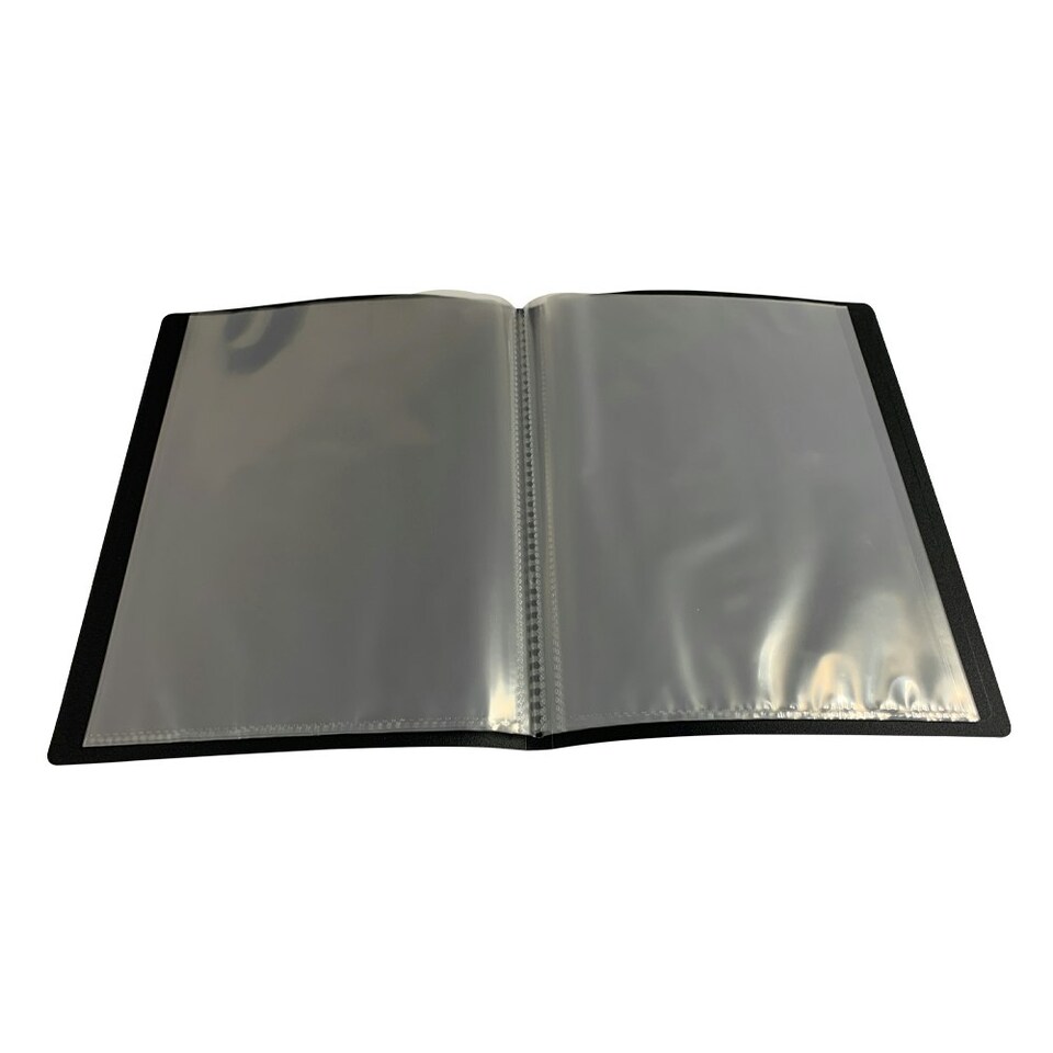 image 1 of A5 Black Flexible Cover 20 Pocket Display Book