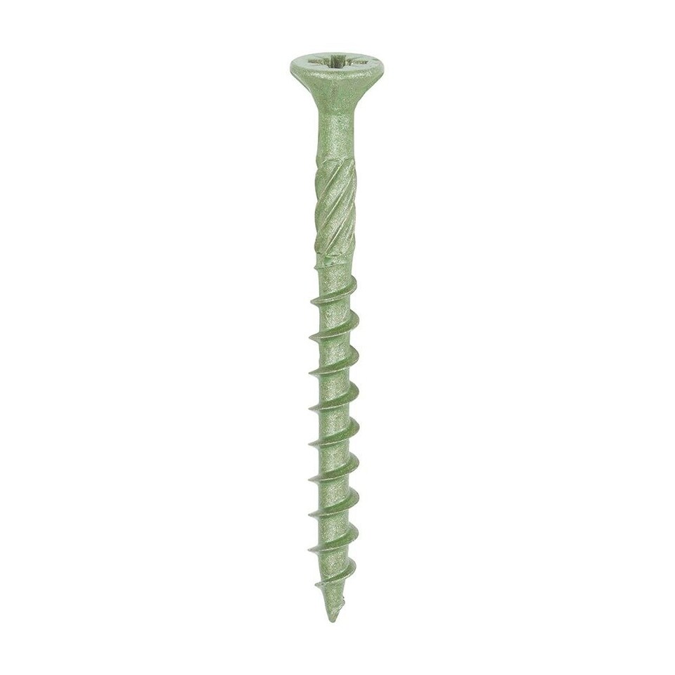 image 1 of Timco - Decking Screws - PZ - Double Countersunk - Exterior - Green (Size 4.5 x 50 - 2000 Pieces)
