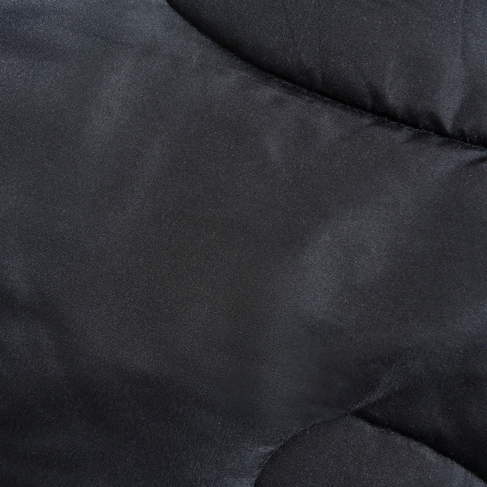 image 1 of OHS Quilted Embossed Patterned Soft Plump Coverless 7.5 Tog Washable Duvet Cover and Pillowcase Bedding Set Black | Gaming | Single