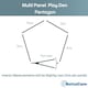 image 4 of Bettacare Pet Pen with Mat, Pentagon, 5 x 72cm, White, 70cm High | White