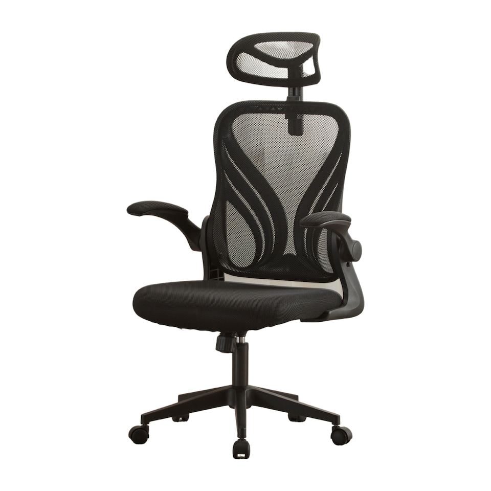 image 1 of Ergonomic Design Office Chair Adjustable Armrests Breathable Foldable