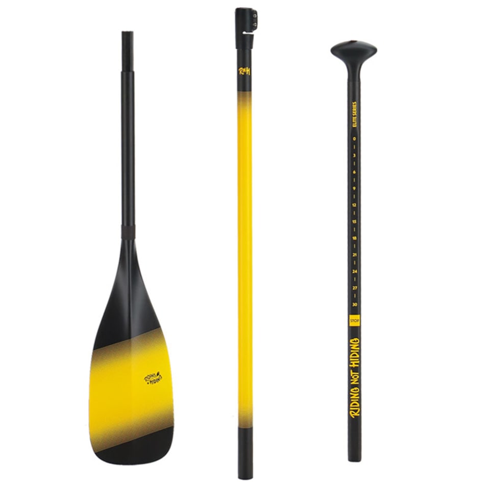 image 1 of Riding not Hiding Elite Series Carbon Paddle Yellow 3pc | Yellow | Yellow | 3pc | 3