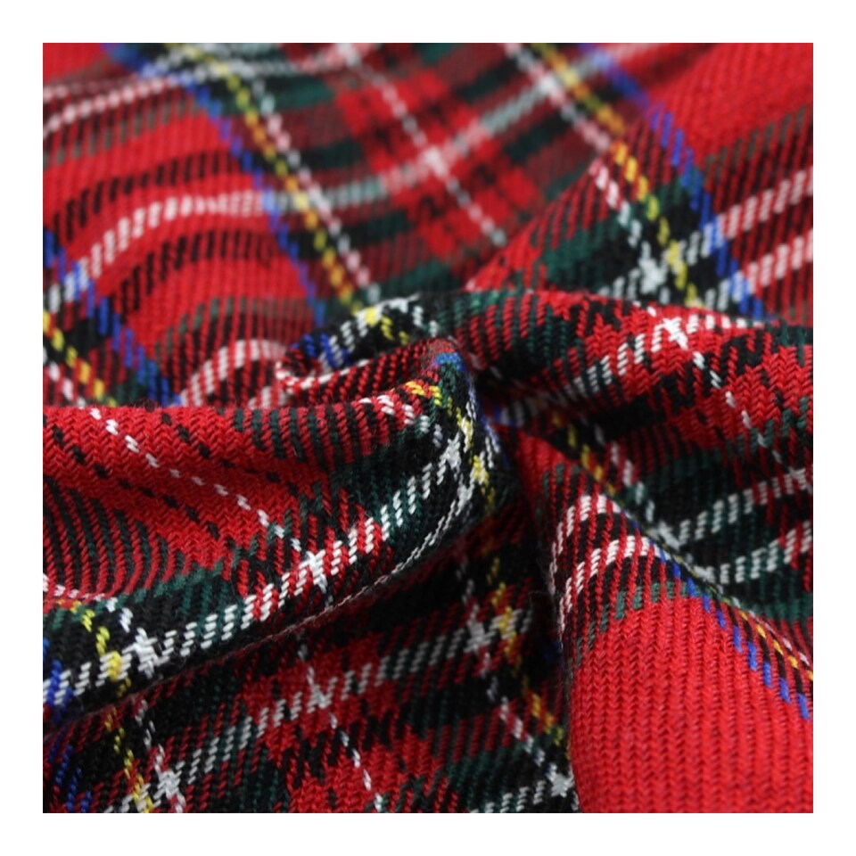 image 1 of Red Tartan Kilt with Sporran Pocket | Red | M