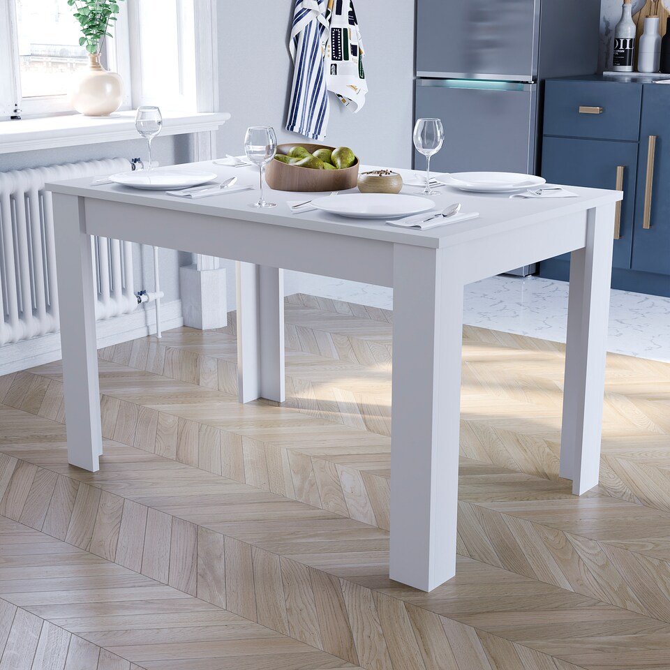 image 1 of Vida Designs Medina 4 Seater Dining Table, White