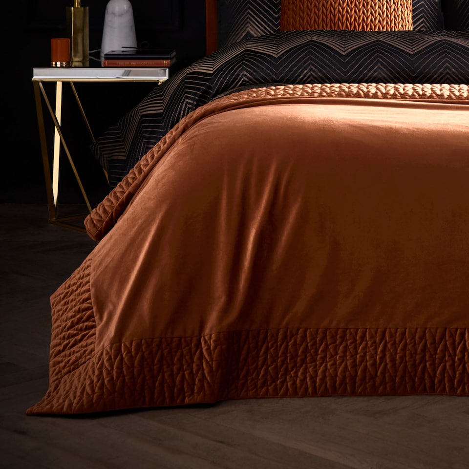 image 1 of Laurence Llewelyn-Bowen Siena Bedspread Spice