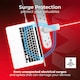 image 7 of Masterplug 6 Socket 2m 13A Individually Switched Extension Lead, White