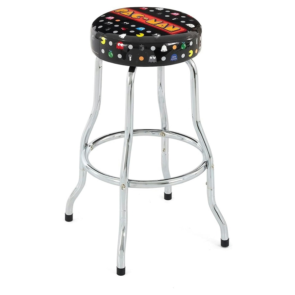 image 1 of Arcade1Up Pac-Man Retro Adjustable Arcade Stool Multi | Multi