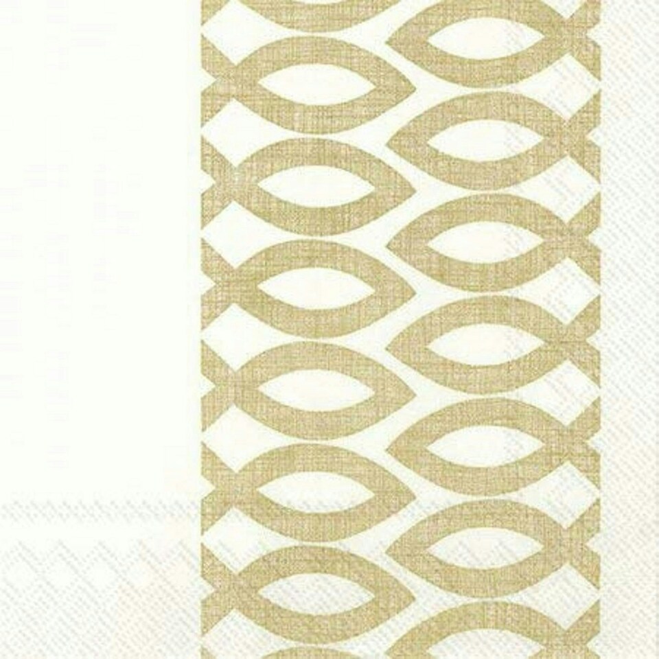 IHR Lunch Napkins Ceremonial Day Gold 33cm 3ply 20 Pack