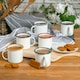 image 4 of Argon Tableware White Enamel Mugs - 375ml - 6 Colours Multi