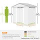 image 7 of Outsunny 7 x 4ft Upgraded Metal Shed with Lock, Easy to Assemble, Dark Grey 