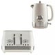 image 1 of Daewoo Denver Retro Matching Kettle and Toaster Set 1.5 Litre Rapid Boil 4 Slice Cream | Buttermilk | 4-slice