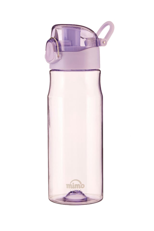 image 1 of Interiors by Premier Purple 750ml Sports Bottle,  BPA-Free Plastic Sports Bottle, Push Button Lid Water Bottle, Travel Bottle