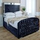 image 3 of Skipton Crush Single Bed Frame - Black