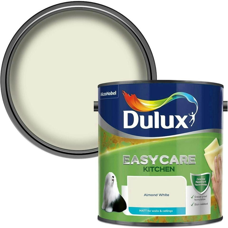 image 1 of Dulux Easycare Kitchen Matt 2.5L Almond White