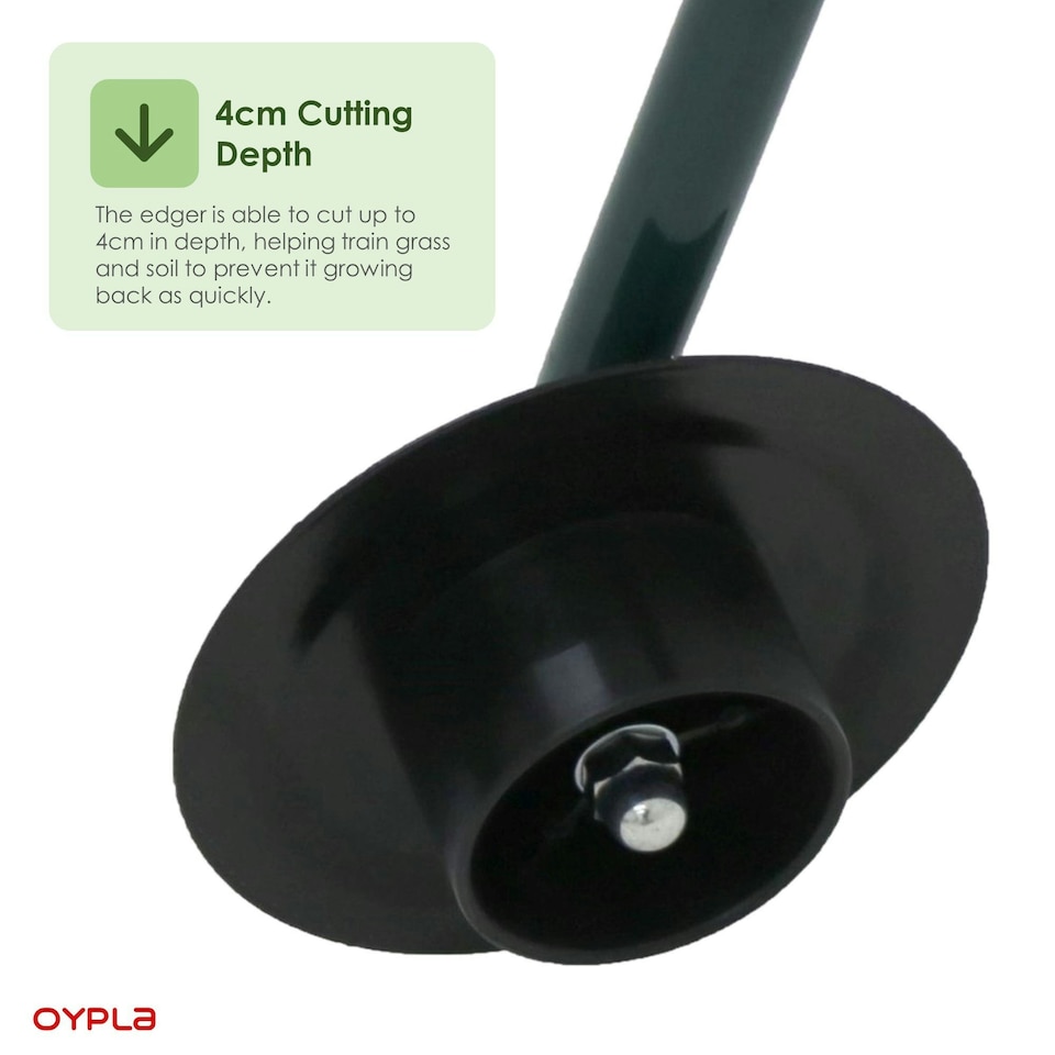 image 1 of Oypla Rolling Garden Lawn Border Edger Grass Cutter Trimmer