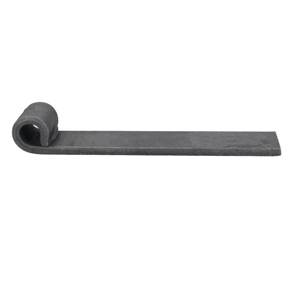 image 1 of Trailer Truck Tailgate Strap Hinge Self Colour 12.5mm Pin Weld On 150mm 1pc Grey