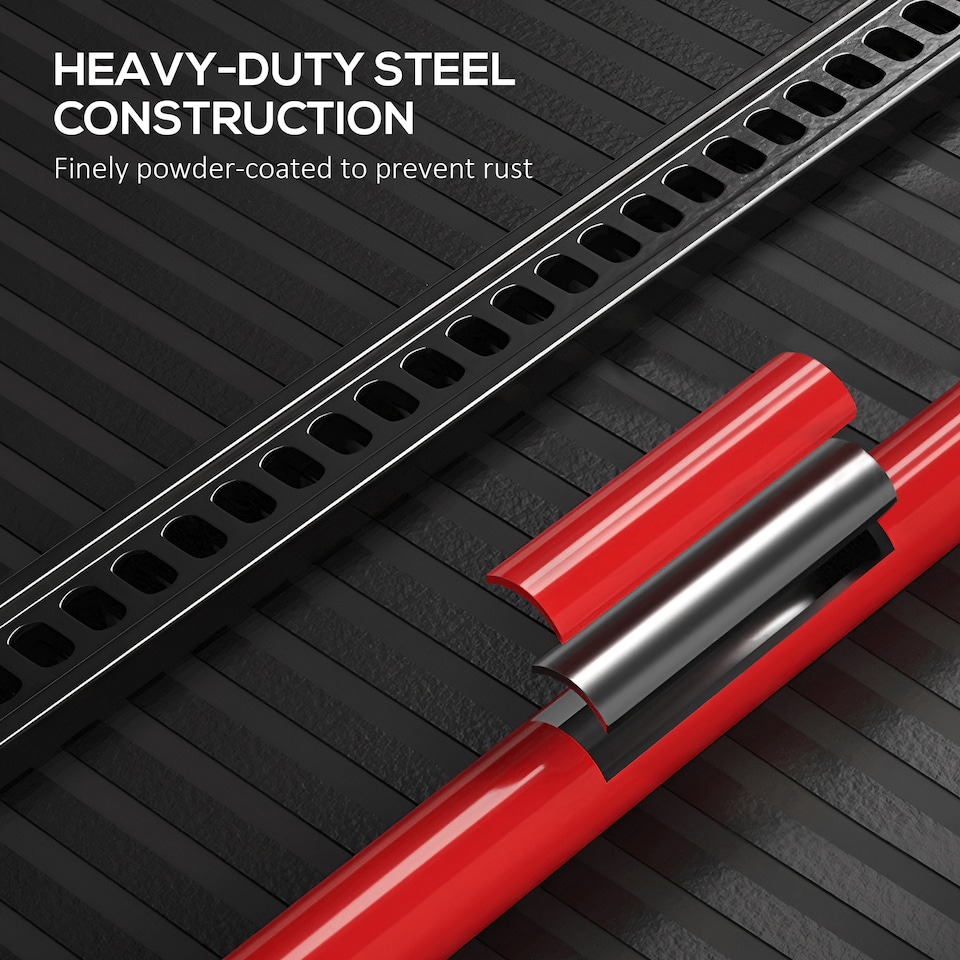 image 1 of HOMCOM 3 Tonne High Lift Farm Jack for 4x4 Tractors Trucks, Red | Red | Red | 24L x 13W x 120Hcm