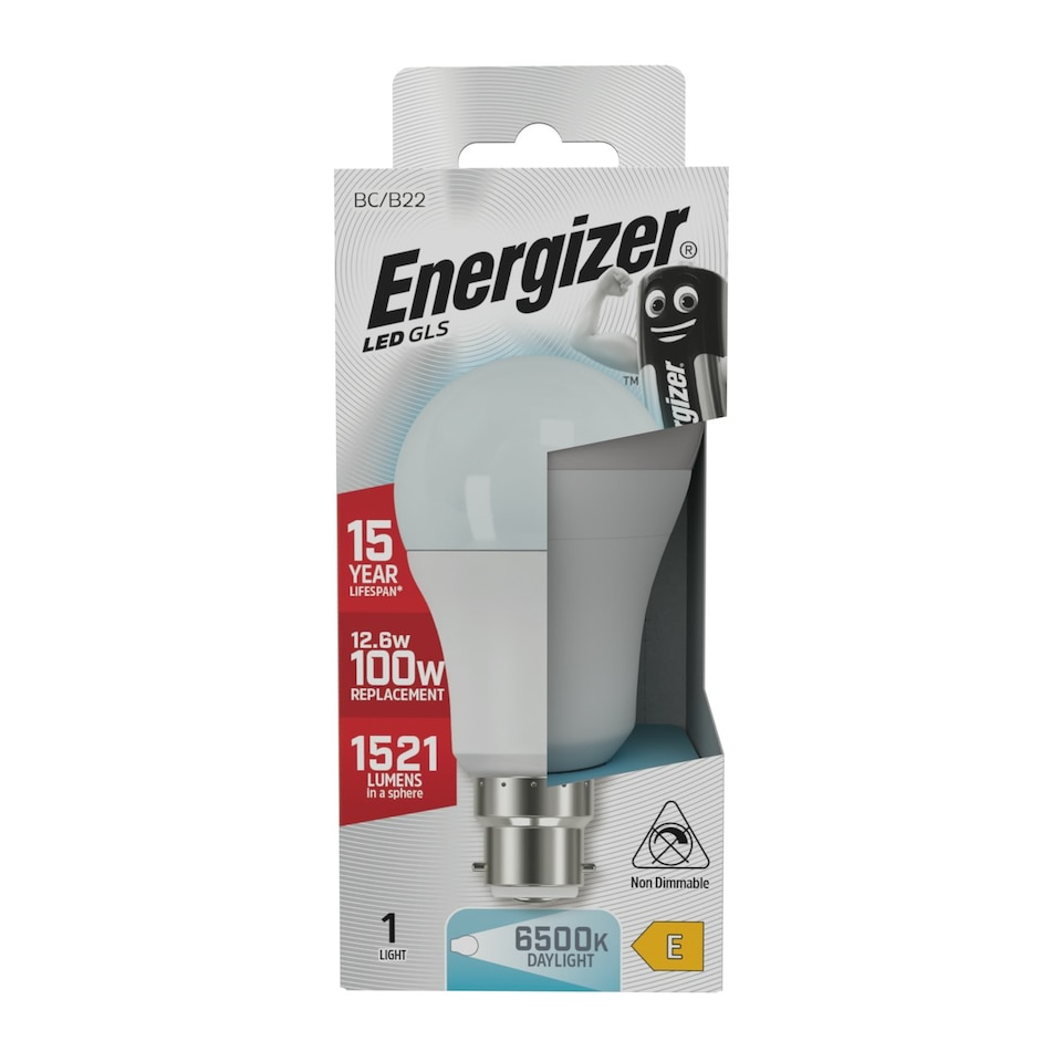 image 1 of Energizer LED GLS B22 1521lm 12.6W 6500K (Daylight) - Pack of 1