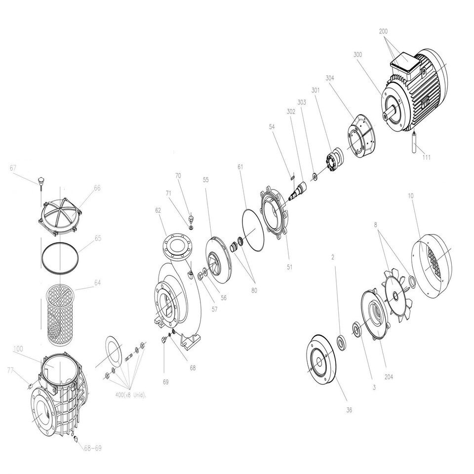Certikin Prefilter Lid (Bph129 + Bph130) (SPBP013B)