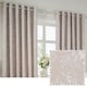 image 7 of Wylder Bella Floral Natural Eyelet Curtains (W)168cm x (D)137cm | Pink | Natural Pink | One Size