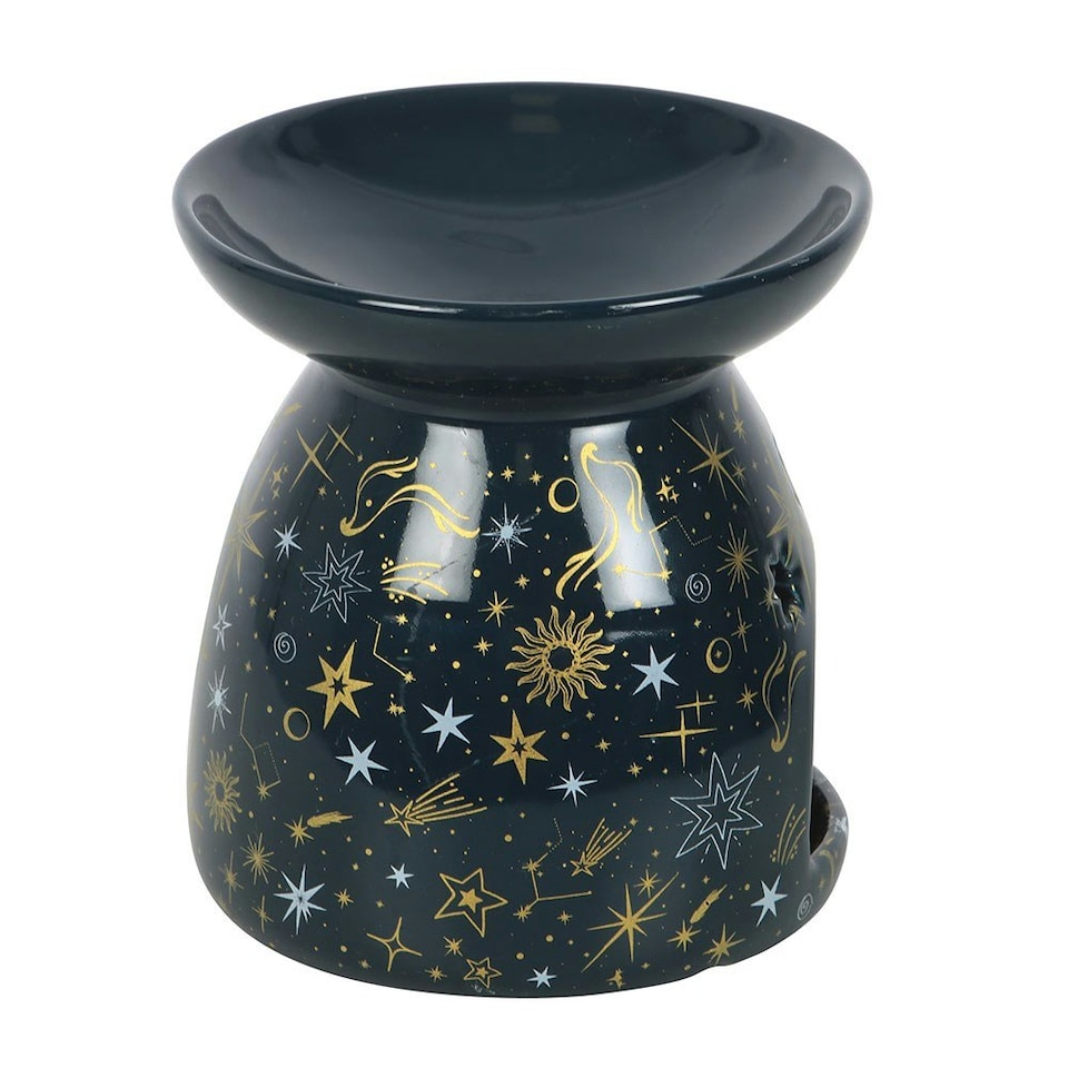 image 1 of Blue Starry Night Oil Burner and Wax Warmer Multi | Multi