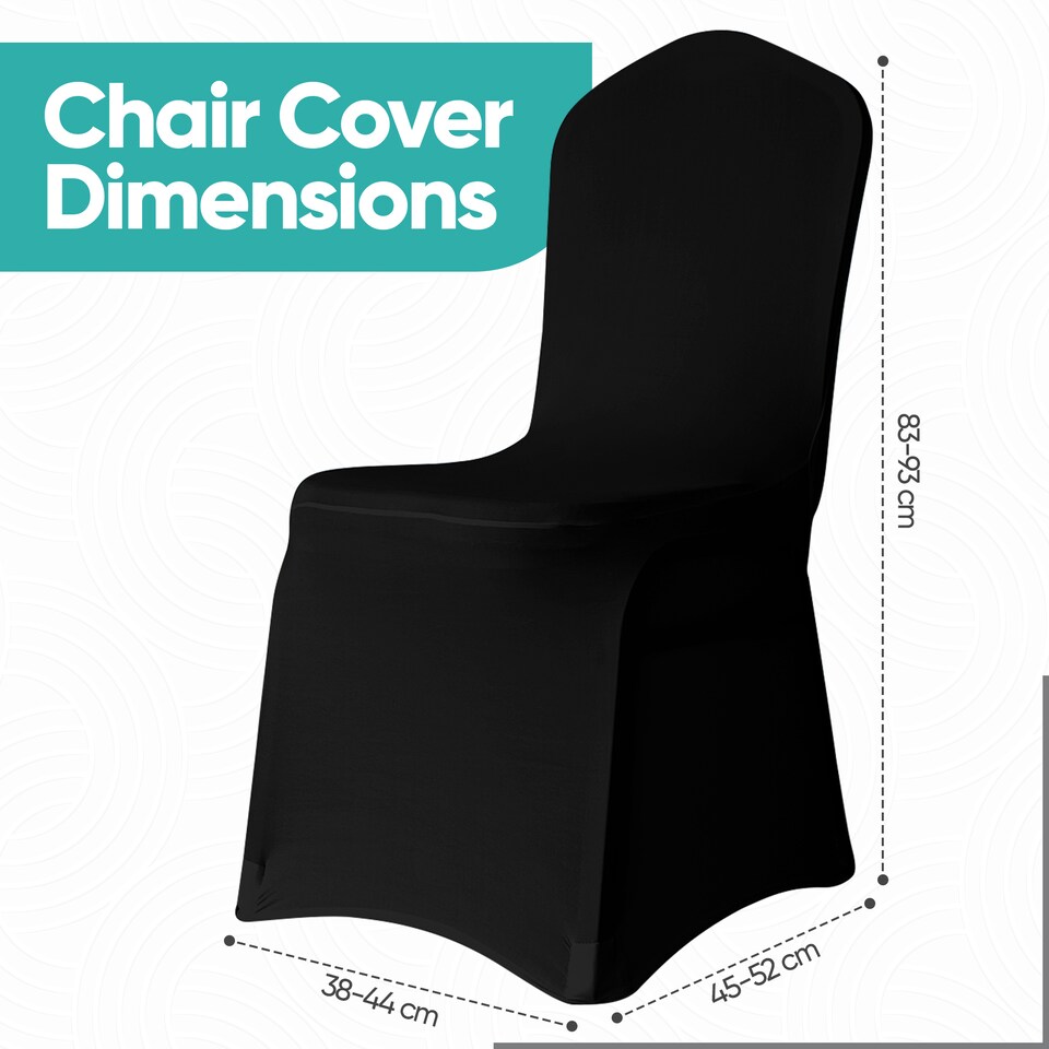 image 1 of Chair Cover Spandex Polyester Stretch, Flat Dining Slipcovers - 10pcs