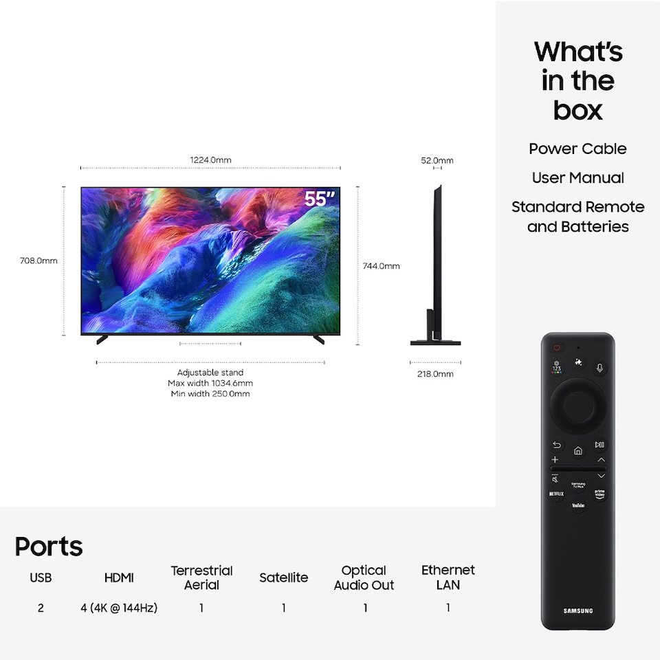 image 1 of SAMSUNG MRE75R85H 75" 4K Micro RGB Vision AI Smart TV