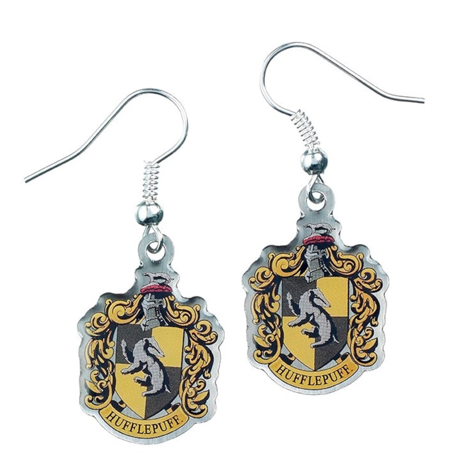 image 1 of Harry Potter Hufflepuff Crest Earrings WE0024