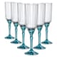 image 1 of Bormioli Rocco Florian Champagne Flutes - 210ml - Blue - Pack of 6