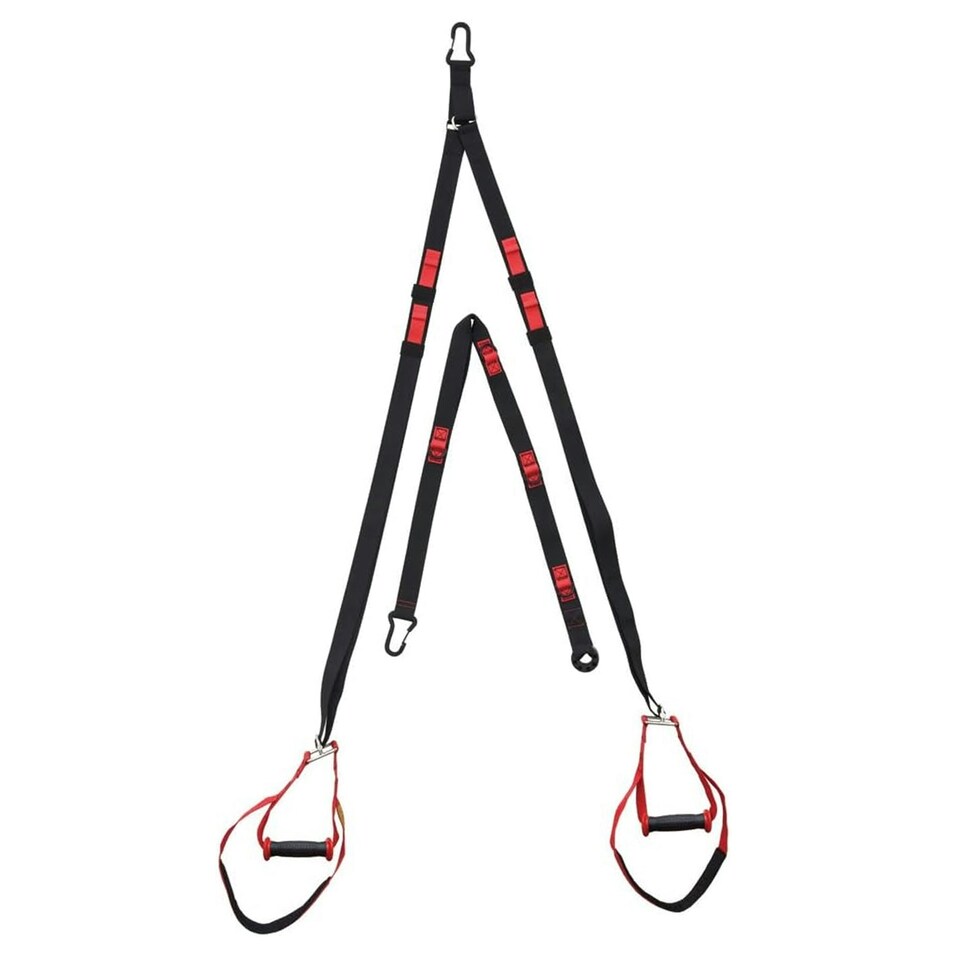 image 1 of Fitness Mad Pro Suspension Trainer - Black/Red - One Size