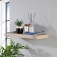 image 3 of Keer 60 cm Chunky Shelf with Slide on Brackets - Metal - L19.5 x W60 x H3.8 cm - Oak Effect