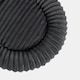 image 6 of OHS Ribbed Round Plush Plump Soft Warm Cosy Pet Dog Cat Cushioned Donut Bed Grey | Charcoal | M