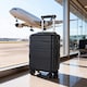 image 2 of Hard Shell Cabin Luggage 40x30x20 Carry On Suitcase TSA Lock | Black | Black | Cabin Bag