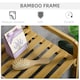 image 6 of HOMCOM Bamboo Laundry Basket with Shelf Pull-out Bags for Bedroom Laundry Room
