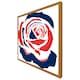 image 5 of Red & blue rose print (Picutre Frame) White | M