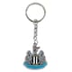 image 1 of Newcastle United FC Crest Keyring - Silver/Blue - One Size