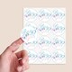 image 2 of Boy or Girl Gender Reveal Round Stickers 60mm - Sheet of 12