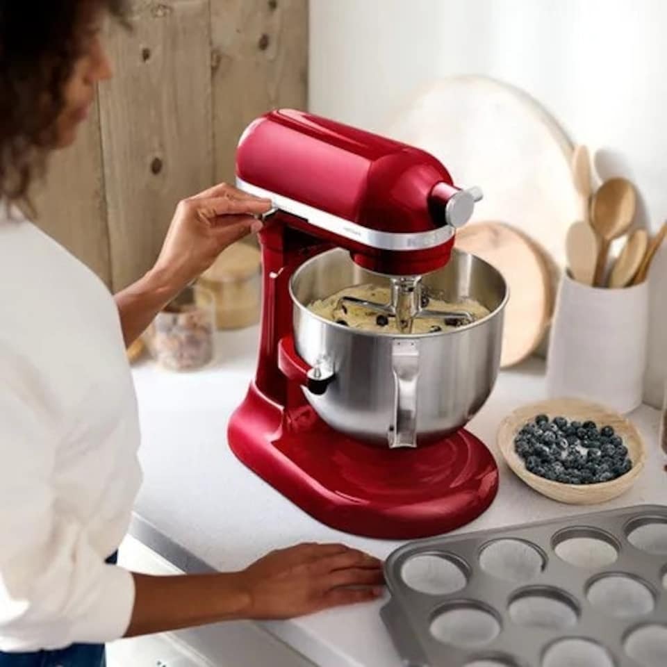 image 1 of KitchenAid Artisan Candy Apple 6.6L Bowl Lift Food Mixer Red