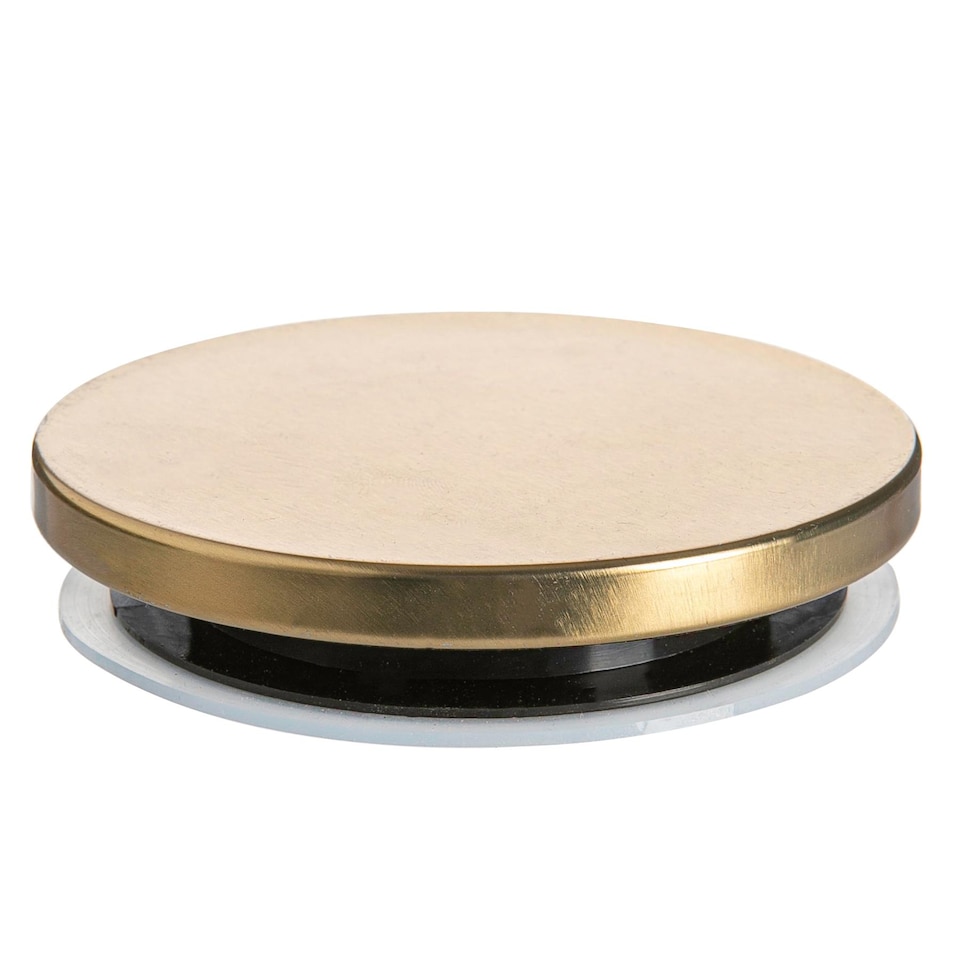 image 1 of Argon Tableware Glass Storage Jar - Gold Lid - 750ml - Modern Round Scandi Organisation Container Glass Jar