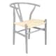 image 1 of Nicholas Winter Beech Wooden Scandi Danish Style Dining Chair - Grey - Solid Wood Chair Armchair Dining Chair Club Chair Side Chair Grey