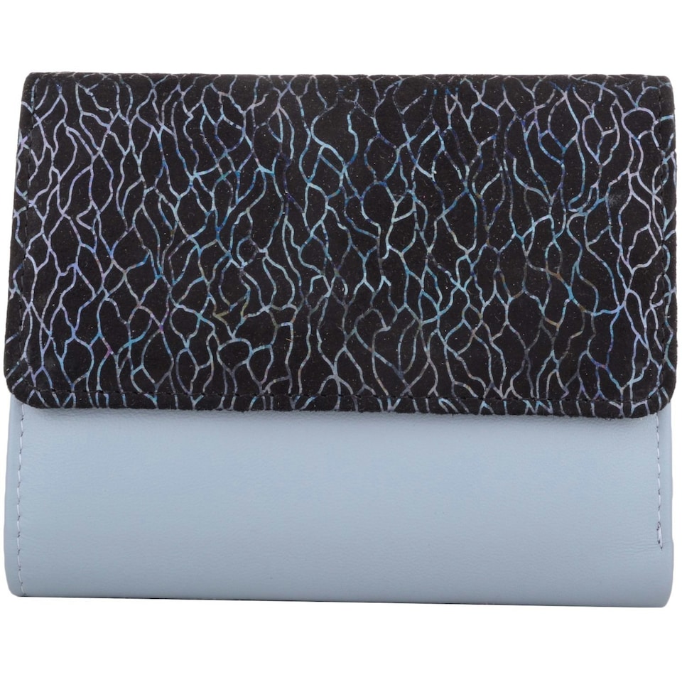image 1 of Soft Leather Bi-Fold Slim  Coin / Credit Card Holder / Purse Pink | Taupe/Rose