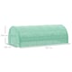 image 7 of Outsunny 6 x 3 x 2 m Polytunnel Greenhouse Pollytunnel Tent Steel Frame Green