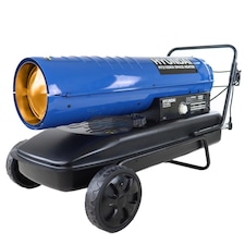 Hyundai 215,000 / 63kW Diesel or Kerosene Space Heater, 1500m3 Coverage, Thermostat for Garage, Workshop| HY215DKH